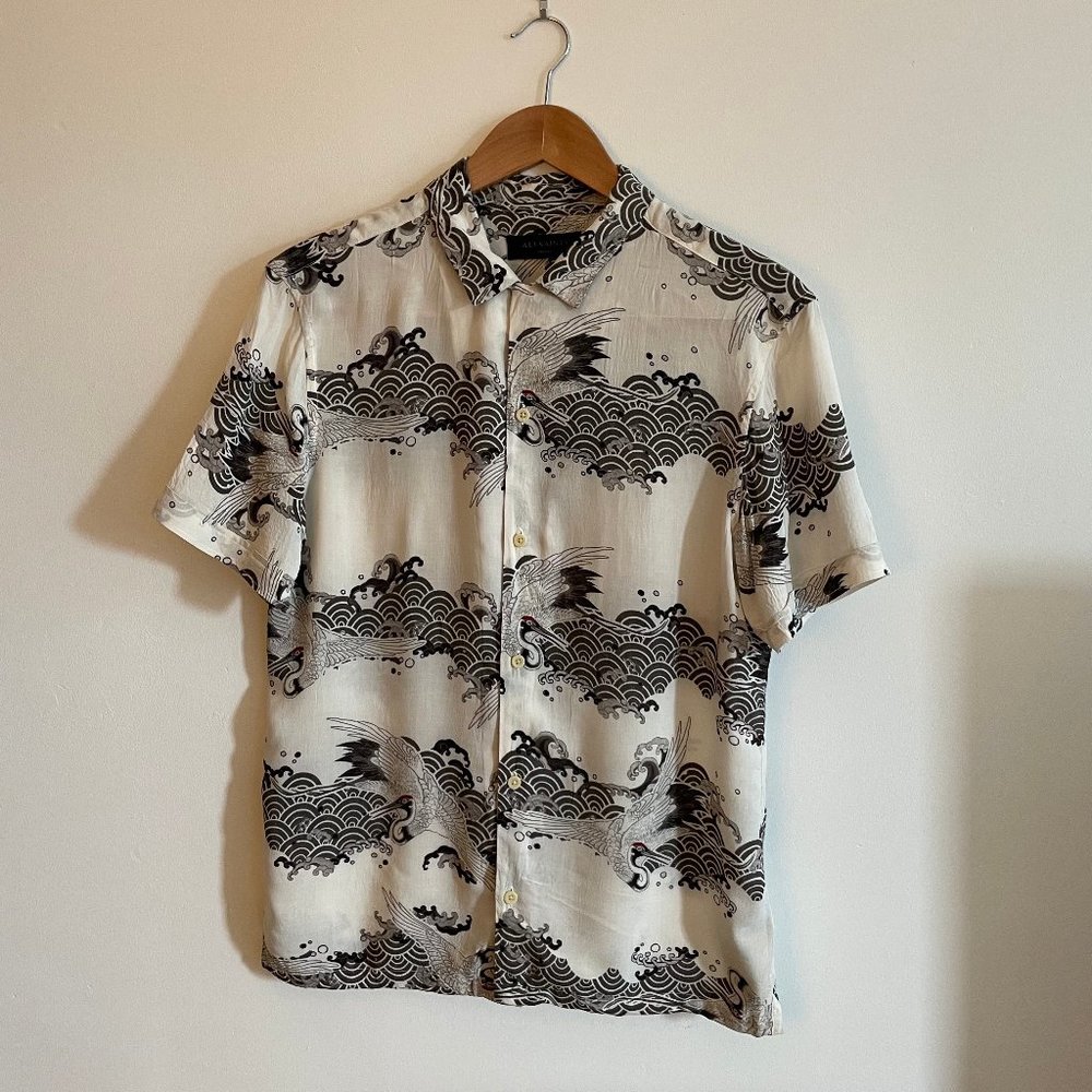 AllSaints shortsleeve button down, small